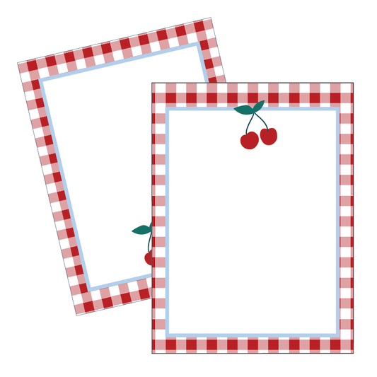 Small Printable Signs in cherry theme, 