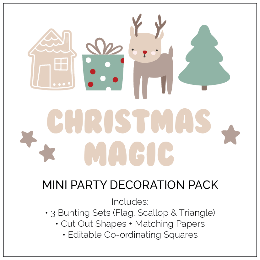 Christmas Magic Mini Party Decoration Pack