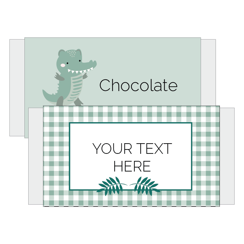 Crocodile themed chocolate bar wraps - The Printable Place