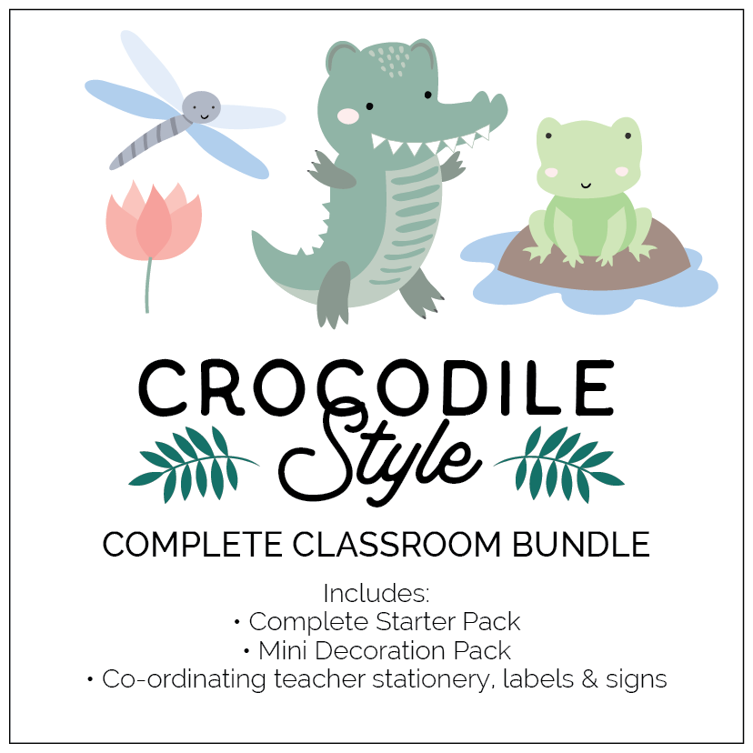 Crocodile Style Complete Classroom Printable Bundle