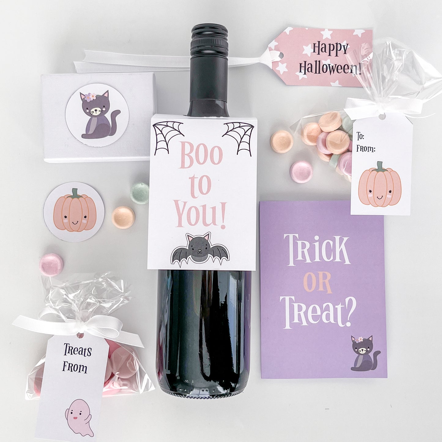 Cute pastel Halloween decoration