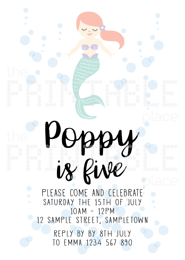 Mermaidia Printable Invitation-the-printable-place.myshopify.com-Invitation