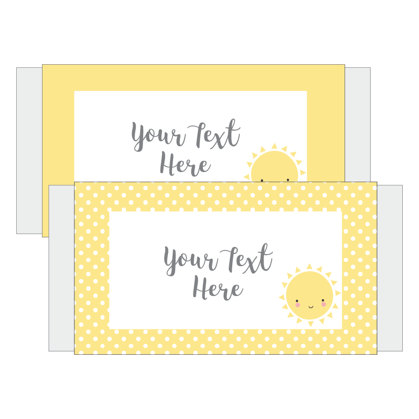 Sunshine party chocolate wrappers download - The Printable Place