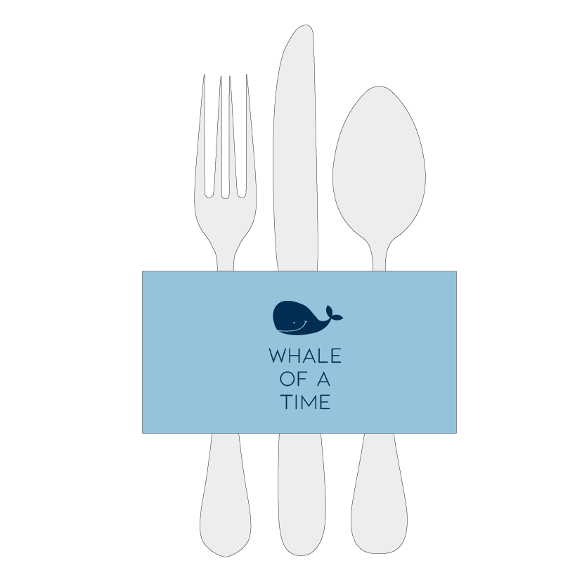 Whale Of A Time | Cutlery and Napkin Wraps